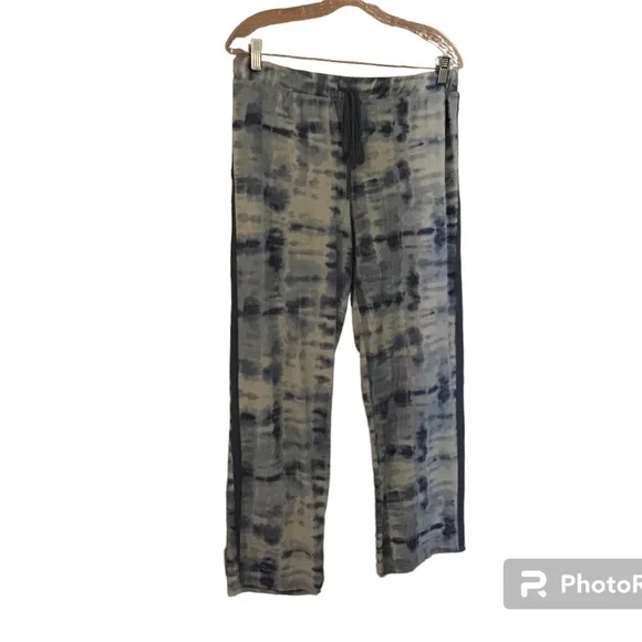 Lucky Brand Pajama Set Lounge Blue Tie Dye Women’s Medium - Picture 7 of 9